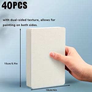 40매/팩 수채화 용지 - 300GSM 수채화 포스카드 - 감사 카드, 인사 카드, 초대장, 생일 인사 카드 스케치 수제 그림 그리기 학습 용품 제작에 적합