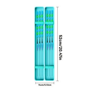 6개 세트 (색상 변경 및 초고휘도 매달기 낚싯대 찌알람등 6개와 미迹바늘 6개, 보관함 포함) 낚시 도구, 낚시 용품, 높은 낚시 가시성, 초고휘도 낚싯대용 찌