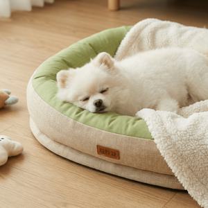 사계절 사용 가능 커버분리 미끄럼방지 털 안붙는 강아지 고양이 마약 침대 쿠션