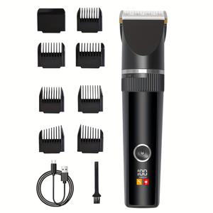 가정용 전기 이발기, 충전 중/무선 사용 가능, USB 충전, Type-C , 대용량 리튬 배터리, 초장시간 대기, 전기 이발기, 집에서 살롱 효과를 즐기세요