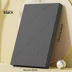 4cm 두꺼운 요가매트, 퍼플/블랙 미끄럼 방지 무릎 보호 패드, 무릎 지지대 홈 피트니스 매트, 실내 훈련용 운동매트