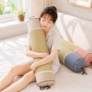 여름 냉감 라탄 죽부인 롱쿠션 안고자는 긴베개 커버 분리세탁
