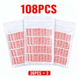 108개 양면 가발 테이프 스트립, 레이스 가발 및 헤어 시스템용 사전 절단 접착 테이프 3개