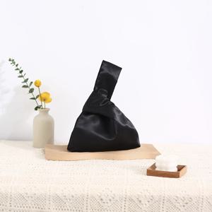 여성용 패션 새틴 사티낂 베스트백, 캐주얼 경량 통근용 비대칭 손목 가방, 심플하고 활용도 높은 이브닝 클러치