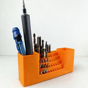 랜덤 색상 50홀 대용량 비트 데스크탑 보관 정리함 육각 6.35mm/2.5인치 전동 드라이버 헤드 보관 용품
