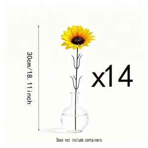 인조 대형 14개, 관리가 필요 없음, 추수감사절, 할로윈, 신부 웨딩 부케, 웨딩 사진 소품, 숲 테마 웨딩 장식, 가정 장식품, 주방, 거실, 침실 장식용, 인조 꽃/식물