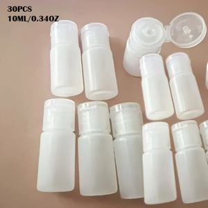 30개 여행용 병, 플립형 뚜껑 포함, 10ml/0.34oz - 이 반투명 누출 방지 용기는 로션, 손세정제, 다양한 액체 분배에 적합하며 가정, 하이킹, 여행에 편리합니다.