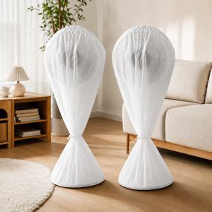 선풍기 커버 대형 스탠드 선풍기 보관 커버 2P 60×145cm｜입식·일반형 선풍기 커버 덮개, 전면 풀커버 먼지방지·방진 보호, 하단 스트링 조임, 미사용·비수기 계절가전 수납용 범용 커버 선풍기 보관 커버