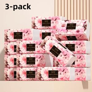 레스토랑용 1350개 대용량 냅킨 - 벚꽃 디자인, 4중 레이어의 두꺼운 부드러운 천연 비건드림 펄프 티슈, 욕실, 가정, 여행, 사무실, 레스토랑, 기숙사, 식탁 및 장식용으로 적합