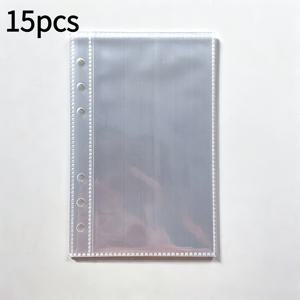 15/5개 A7 투명 리필형 바인더 팩, PP 소재, 무산성 PVC 프리, 높은 투명도, 사진 카드 파일 보관에 적합, 휴대용 스티커 앨범 교체 페이지, 바인더 포함