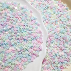 54개, 5*5mm, 몽환적인, 단색, 오각별, 별, DIY, 네일 아트 장식, 귀여운, 입체, 네일 아트 액세서리, 누ob 네일 액세서리, 휴대폰 케이스 액세서리, 주얼리 액세서리, 사진 프레임 장식, 스크랩북킹 공예품