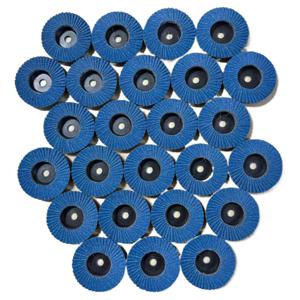 25개입 25개/팩 (25개 박스) 미니 연마 디스크, 앵글 그라인더용, 3인치/75mm 알루미나 및 폴리머 백킹, 헤비듀티 연마/용접/녹 제거 디스크, 금속 연마용, 공구 호환
