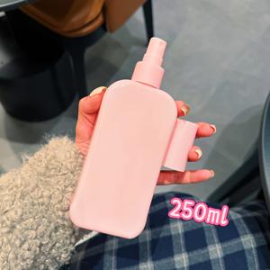 1개 250/350ml 핑크 플랫 사각 누름식 화장품 스프레이 병 휴대용 여행용 토너 순수 눈물 미세 미스트 디스펜서