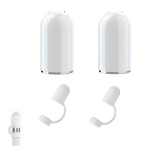 Apple Pencil 1세대용 호환 자기 충전 케이스 4개 세트, 펜 홀더 및 자석 팁 캡 포함 - 분실 방지 스트랩, 독 액세서리 (전자 부품 없음, )