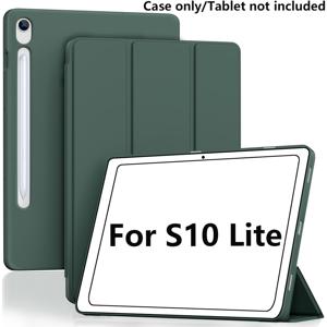 삼성 태블릿 S10 Lite 2025/S10 FE/S9 FE/S9 케이스 (스마트 커버 포함, 자동 깨우기/잠금) 삼단 스탠드 & 펜슬 홀더 - 소프트 TPU 케이스, S10 Lite 2025/S10 FE/S9 FE/S9 10.9''/11'' 태블릿 케이스 호환