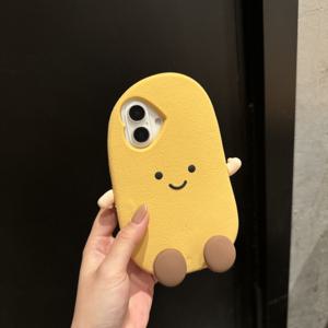 휴대폰 케이스 - 아이폰 16 Pro Max, 아이폰 15 실리콘에 적합한 3D 스탠딩 감자 케이스, 아이폰 14 Pro/12/11 전체 커버, 아이폰 13/13 Pro Max 커플 케이스, 아이폰 14 Pro Max/15 Pro Max 시리즈 케이스