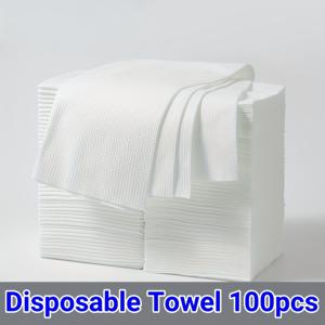 부드러운 일회용 타월 100개, 30x60cm 일회용 물티슈, 모던 진주 질감 폴카 도트 디자인, 가정, 레스토랑, 스파, 여행, 호텔, 크리스마스용, 스타일리시하고 편리한 100개입 일회용 타월 세트