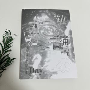 24페이지 [터치 페인] 시리즈 스티커북, 레트로 오브젝트, 고양이와 강아지, 필름 릴, 텍스트 요소, 스크랩북 재료, 절단 불필요, 저널링 용품, 일회용 스티커, 수공예 애호가/예술적인 젊은 여성에게 이상적인 선물