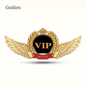 1pc 유니버설 메탈 VIP 엠블럼 배지 스티커, 개인화된 자동차 개조 바디 장식, 엔진 후드 사이드 마커 윈도우 데칼, 다양한 모델과 호환 가능