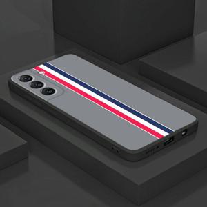 휴대폰 케이스 - 삼성 갤럭시 S24 노트10 9 S20 S23 S25 S22 플러스 노트 20 울트라 S21 FE 5G S10 S9 S24울트라 S25+ S20FE S23울트라 혼합 색상 라인 패턴 고급 TPU 케이스 커버