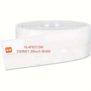 1롤 - 5M/16.5피트 실리콘 씰 스트립, 문 방풍 스트립 문 씰 스트립 창문 씰 실리콘 실링 테이프 (문 틈막이 접착 테이프), 문, 창문 및 샤워기 유리 틈새용