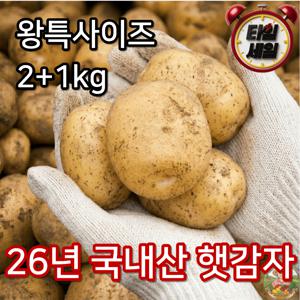 [한정수량]달달 포슬 국내산 햇수미감자(왕특) 2+1kg