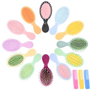15팩 미니 젖은 머리 빗, 젖은 및 마른 머리용 미니 엉킴 방지 빗, 소형 여행용 헤어브러시, 청소년 및 성인용, 신부 들러리 선물, 파티 선물에 완벽