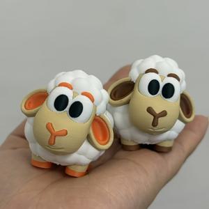 1개/2개 - 어린이를 위한 완벽한 선물 - 힐링 작은 양 책상 친구 장식품, 방 꾸미기 피규어, 집 꾸미기 인형, 3세 이상 어린이용