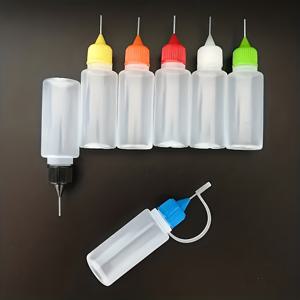 랜덤 색상 혼합! 0.68oz 5개입 다용도 뾰족한 끝지름 PE 스퀴즈 병, 매니큐어, 타투 잉크, 윤활유, 페인트 디스펜서, 스퀴즈 오일 병, 소프트 스퀴즈 드로퍼 병용