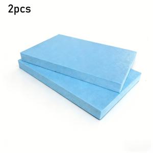 2/5개 수제 조경 빌딩 블록 베이스 플레이트, 2cm/0.79인치 두께 - 고밀도 폼 보드, 절단 및 연마 가능, DIY 공예 애호가, 건축 모형 테이블, 산악 조경, 모델 제작용 - 블루 폼 보드