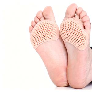 16개 실리콘 앞발 패드, Free 사이즈 범용 부드러운 발 쿠션, 편안한 충격 완화, 미끄럼 방지 자가 접착 디자인, 대부분의 신발에 적합, 하루 종일 착용하기에 편리한 데일리 발 관리 추가