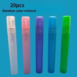 20개입 10ml 리필형 화장품 스프레이 병 - 랜덤 색상 플라스틱 디스펜서 병 - 살균제 - 향수 펜 샘플 병 - 스프레이 병 - 휴대용 - 전문가용 뷰티 포장