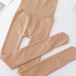 여성용 하이웨이스트 벌집 복부 제어 레깅스, 힙업 디자인의 하발 팬티 스타킹, 긴 다리 효과의 양말, 엉킴 방지 겉 레깅스, 기모 안감 및 두꺼운 레깅스