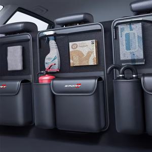 SUV 트렁크용 다기능 수납 가방, 두꺼운 레이어형 메시 칸막이로 분리된 수납, 잡다한 물품을 위한 올인원 수납, 방수 및 얼룩 방지 표면으로 닦기 쉬움, 트렁크 공간을 차지하지 않는 걸이형