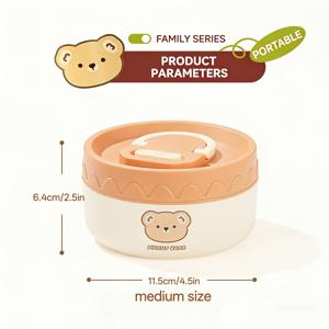 600/400ml 스테인리스 스틸 뚜껑 도시락통, 식기세척기 및 전자레인지 사용 가능, 다양한 사이즈 선택 가능—직장인과 학생에게 이상적, 밀프렙 솔루션, 한 끼 분량 조절, 누수 방지 식품 용기