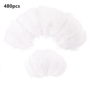 480개 세트 컬러 인조 깃털, 미술 공예용 장식용 모조 거위 깃털, , 헤어밴드, 주얼리 제작, 웨딩 테마 파티 및 축제용
