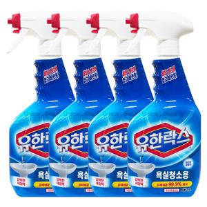 유한락스 욕실청소용 500ml 4개 / 세면대 변기 물때 비누때 제거