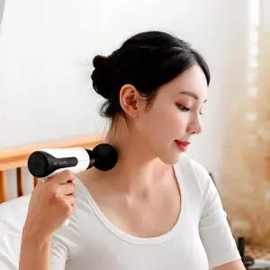 미니 마사지건 무선 진동 안마기 휴대용 4종 헤드 마사지기 DR-2005