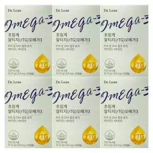 닥터린 초임계 알티지 오메가3 1025mg x 30캡슐 6개 / 써클