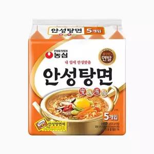 농심 안성탕면(멀티팩125g 5개입)8봉지 총40봉 1박스