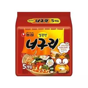 농심 얼큰 너구리멀티 120gx5  8개입  WFLUIIL