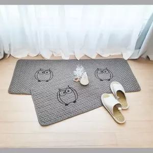 순면매트 악어 부엉이 캐릭터 발매트/주방/매트/욕실/현관/규조토/발/바닥/발판/미끄럼/방지/주방발/거실