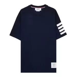 톰브라운 4바 숏 슬리브 티셔츠 네이비 MJS246A 07323 415