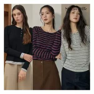 스튜디오디페 26FW 헨리넥 티셔츠 3종