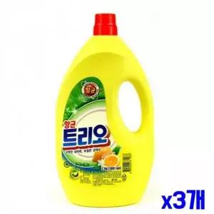 [엄지척]설거지세제 034HHU05 트리오 2kg 레몬향 x3개