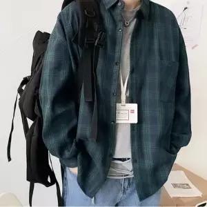 오버핏 남녀공용셔츠 클래식 체크 가을아우터 셔츠