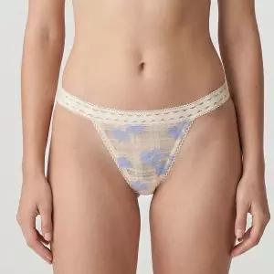 매장정품 EMPORIO ARMANI UNDERWEAR 엠포리오 아르마니 언더웨어 여성 플라워 체크 자카드 티팬티 (0826110