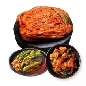 도미솔 왕비포기김치7kg+총각김치2kg+쪽파갓김치2kg(3종,11kg)