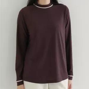 엄마옷 조이마담 T51909 나뭇잎 라인배색 티셔츠 중년여성의류
