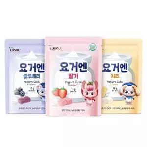 [매장정품] 루솔 [G] [루솔] 요거트큐브 요거엔 3종 3팩 딸기/블루베리/치즈 2338031